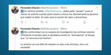 “Pido disculpas pero no reconozco los hechos”: Sandra Cuevas