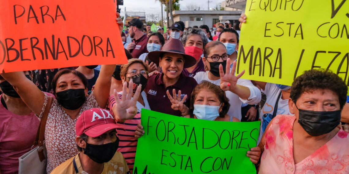 Mara Lezama recibió el respaldo de los habitantes de Chetumal.