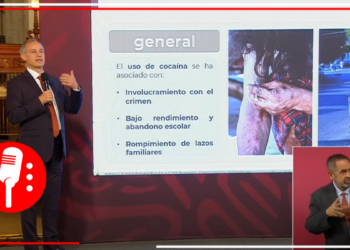 Para evitar el consumo de cocaína, Hugo López-Gatell informa a la población sobre las consecuencias que causa su uso
