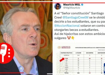Santiago Creel felicita a los estudiantes por su día, pero olvida que él y su partido votaron en contra de las becas Benito Juárez
