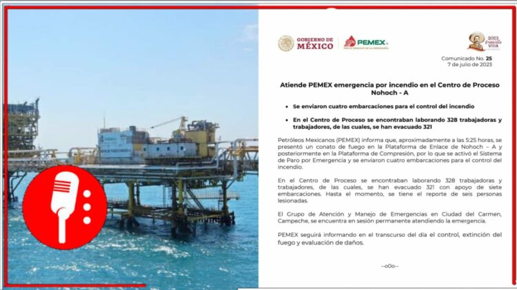 Imágenes tomadas de las cuentas de Twitter: @ivillasenor y @Pemex