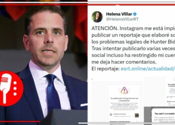 La periodista Helena Villar denuncia que Instagram le impidió publicar un reportaje que elaboró sobre los problemas legales de Hunter Biden