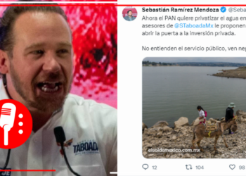 PAN busca privatizar el agua en la CDMX; asesores de Taboada le proponen una reforma constitucional para privatizar el vital líquido