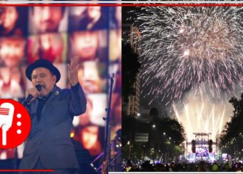 120 mil personas recibieron el año 2024 con mega concierto de Rubén Blades en Paseo de la Reforma (FOTOS)