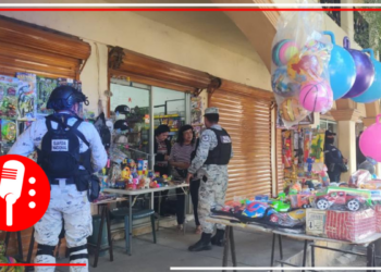 Por Día de Reyes, la Guardia Nacional mantiene recorridos de seguridad y vigilancia en zonas comerciales