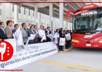 Con la 4T Puebla viaja hacia el progreso: Sergio Salomón inauguró la nueva Central Camionera del Sur, para mejorar la interconexión y movilidad de la región poblana 