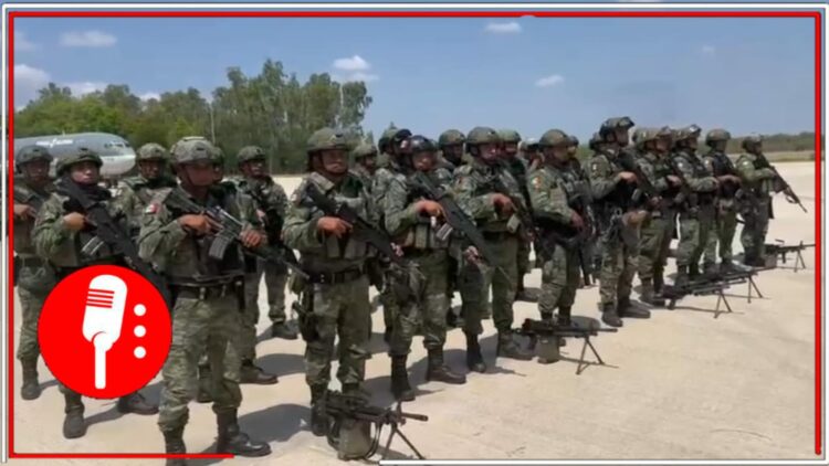 Elementos del Ejército Mexicano. Foto: @MarioPhoenix24/X