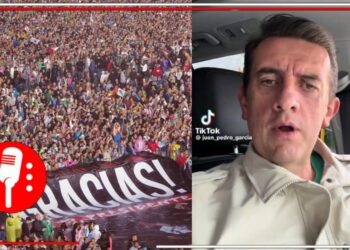 El prianista Juan Pedro García Martínez insulta a los mexicanos que acudieron al Zócalo para despedirse de AMLO (VIDEO)