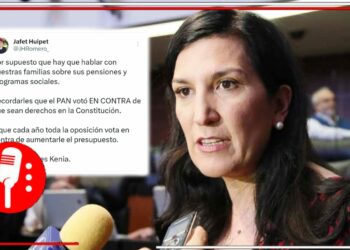 Tunden a Kenia López Rabadán por publicación sobre abuelitos y pensiones del bienestar