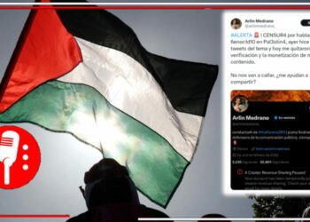 Censura en X: la periodista Arlin Medrano denuncia que la red social X le ha impuesto restricciones tras expresar su apoyo a Palestina