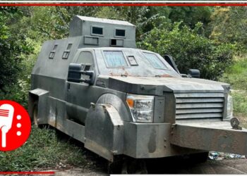 Autoridades aseguran otro “monstruo”, vehículo con blindaje artesanal utilizado por el crimen organizado en Chiapas