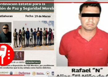 Operativo de fuerzas federales y locales logra la detención de “el niño de oro” segundo al mando del CJNG en Morelos