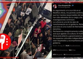 Clara Brugada condena desalojo en el Multiforo Alicia y exige sanciones