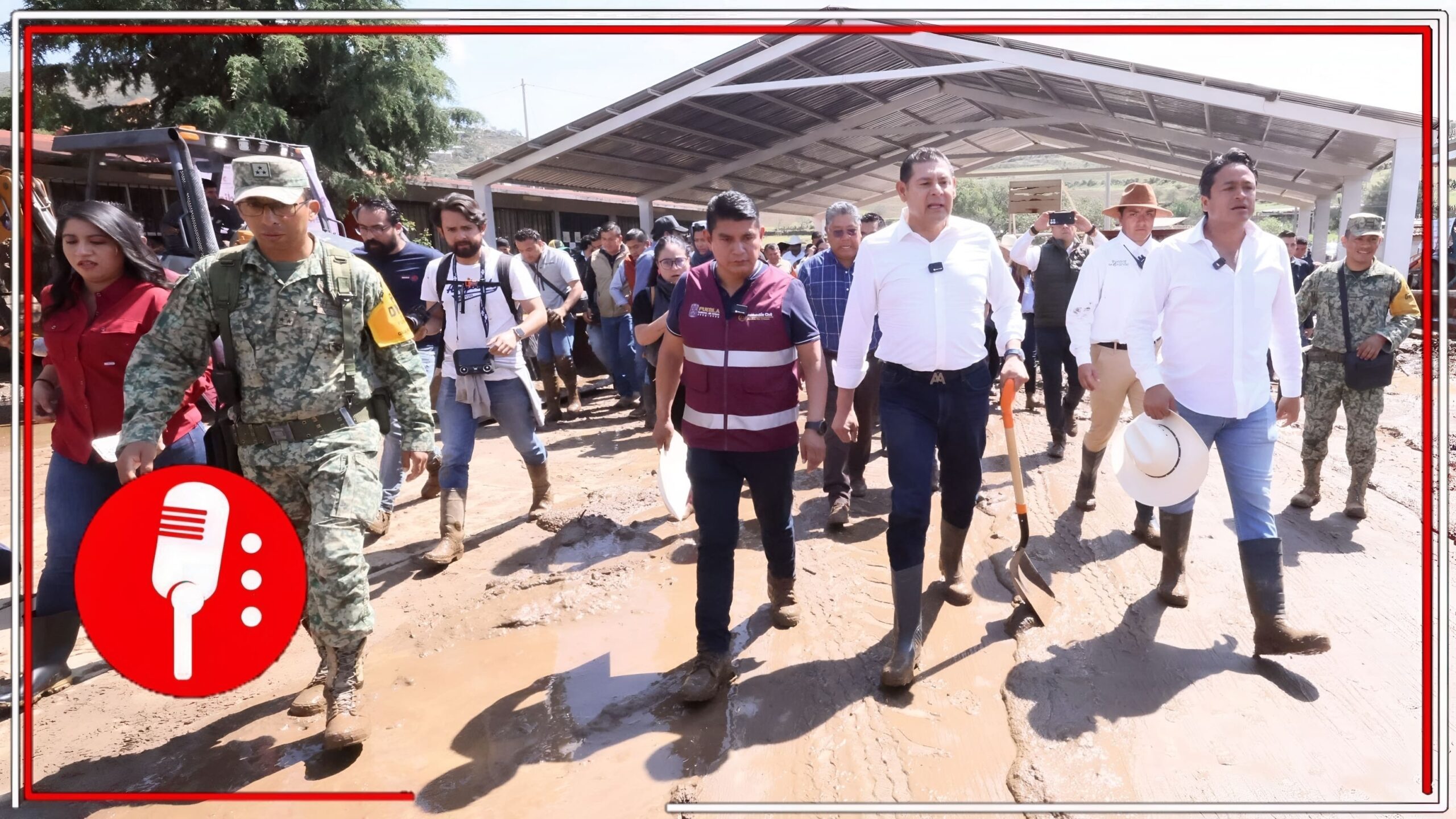 Gobernador Armenta promete reposición de 70 viviendas afectadas por tromba en Chignahuapan