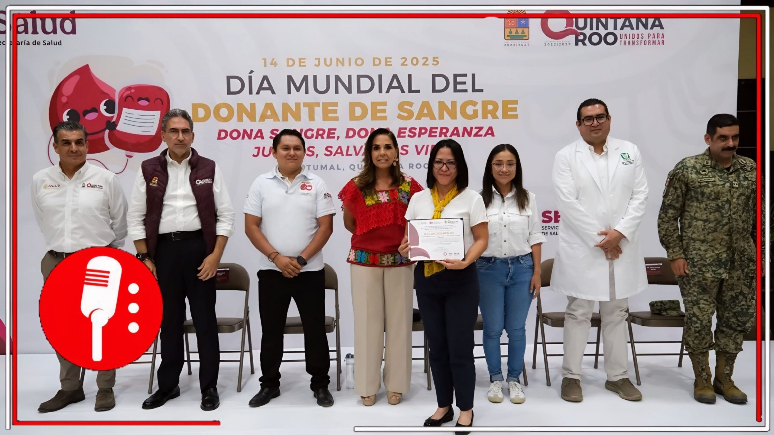 Mara Lezama destaca la importancia de donar sangre en el Día Mundial del Donante