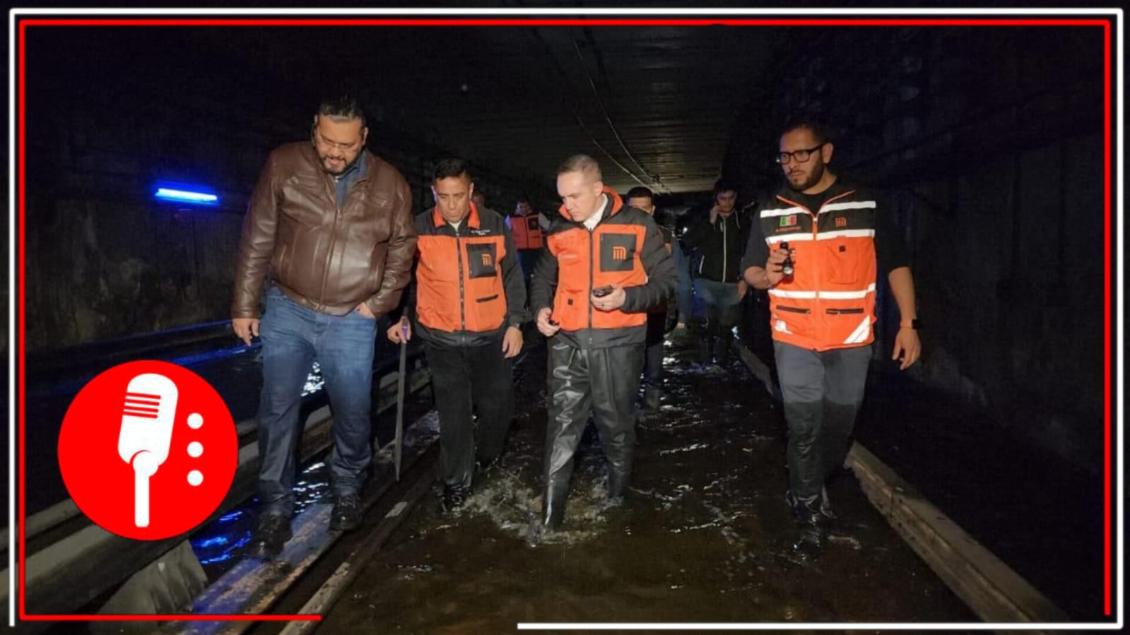 Rubalcava dirige rescate de la Línea 8 tras tormenta