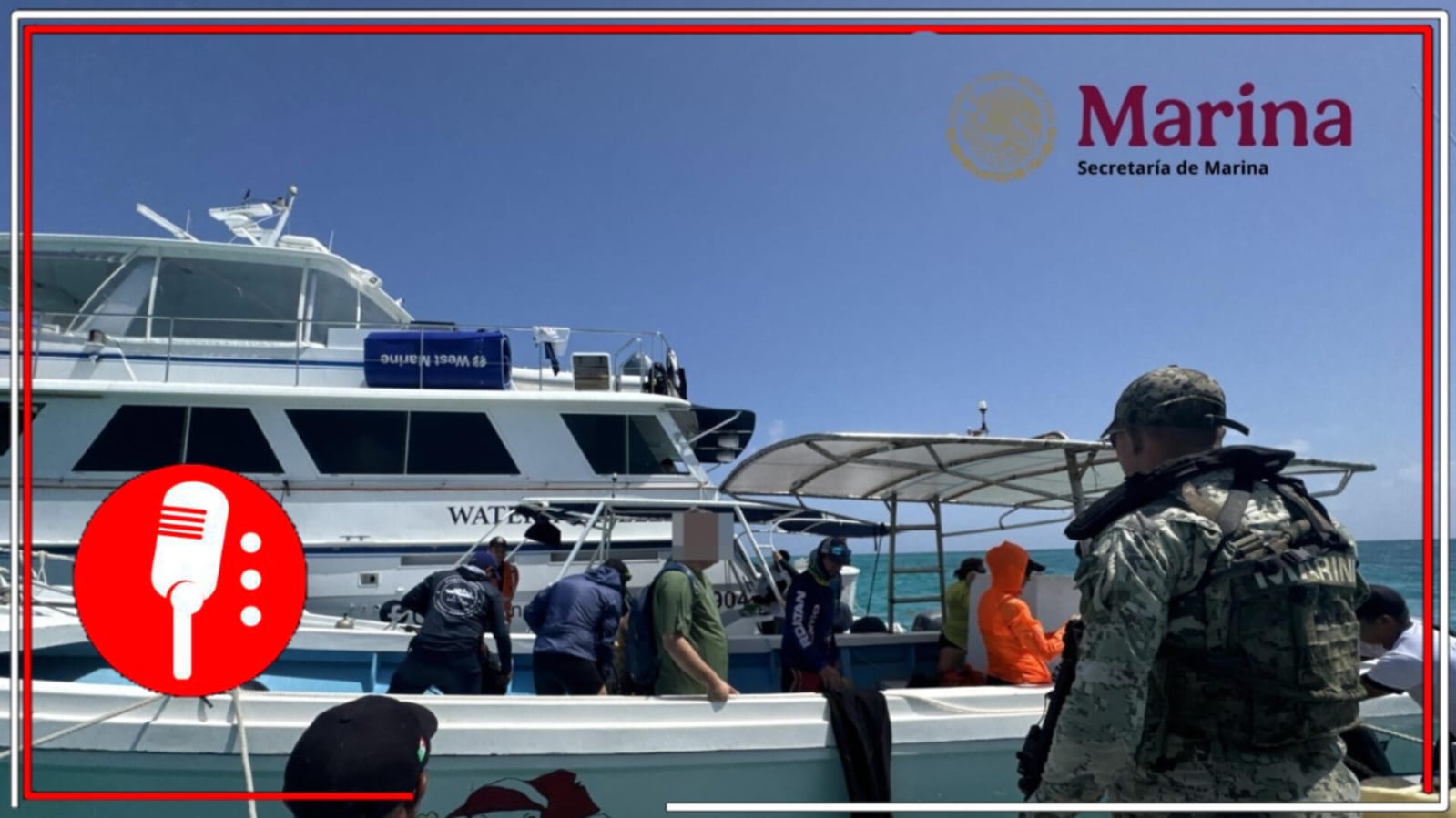 Marina retiene yate turístico con pesca ilícita en Yucatán