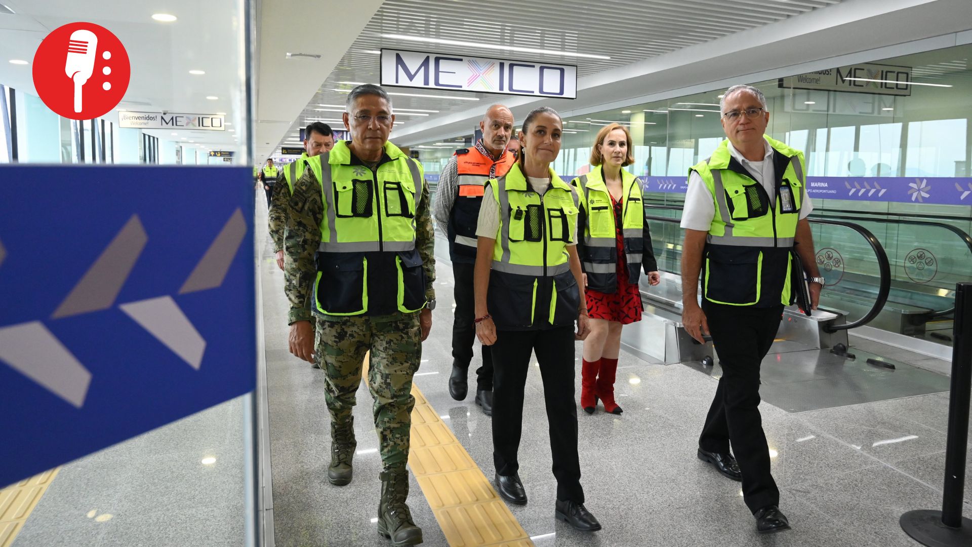 Sheinbaum reabre módulo del AICM tras remodelación; obras apuntan al Mundial 2026