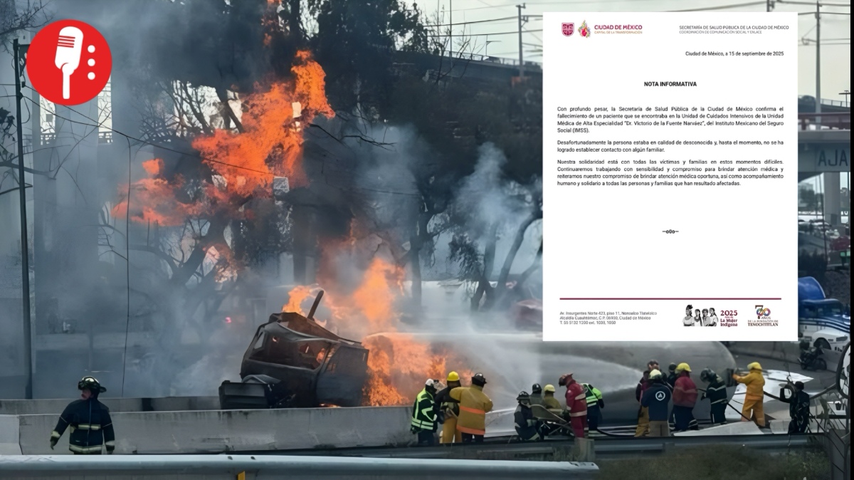 Fallecimiento de víctima de la explosión en el puente de la Concordia