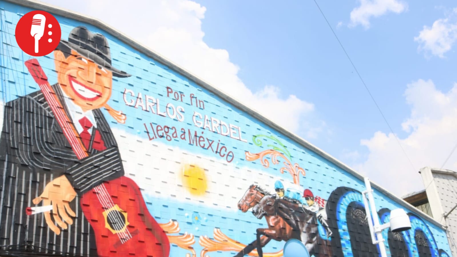 “Por fin Carlos Gardel llega a México”: nuevo mural que adorna el Mercado Argentina