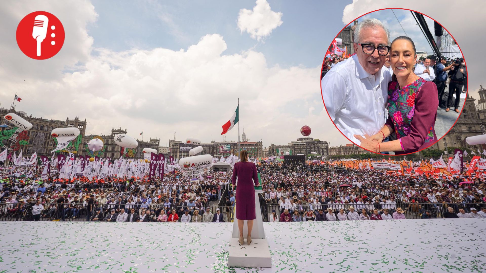 ​​Gobernador Rocha presente en informe de primer año de la presidenta Claudia Sheinbaum