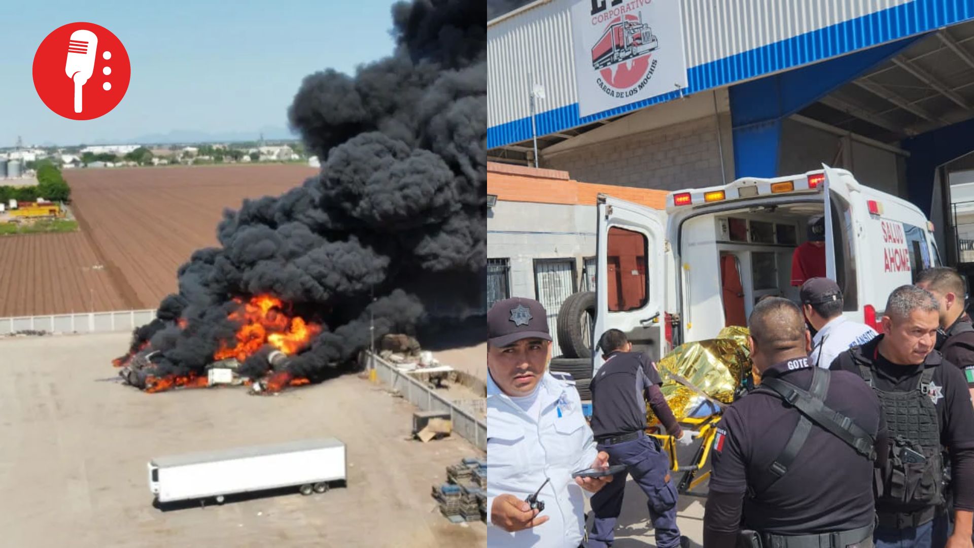 Explosión de pipa con diésel en Los Mochis deja cuatro heridos; el conductor falleció