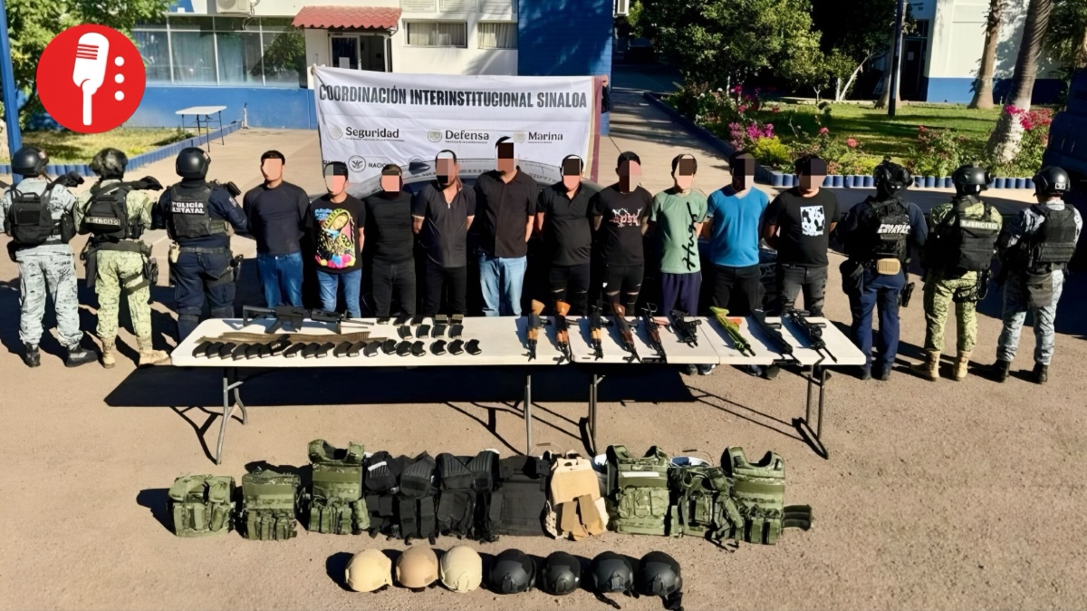 Detienen a diez presuntos miembros de Los Chapitos en Sinaloa