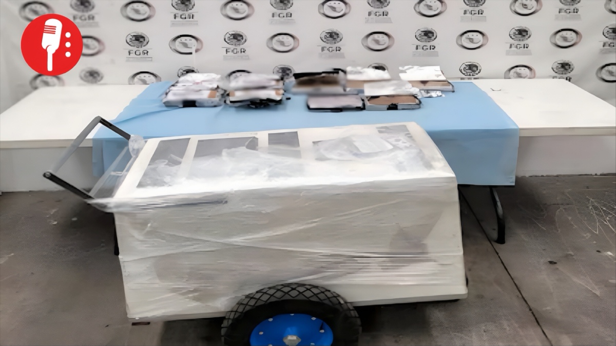 Decomisan casi 5 kilos de cocaína en carrito de helados