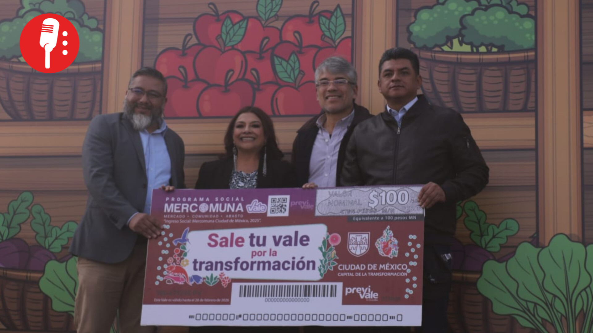 Vales MERCOMUNA aumentarán de 2 mil a 3 mil en 2026