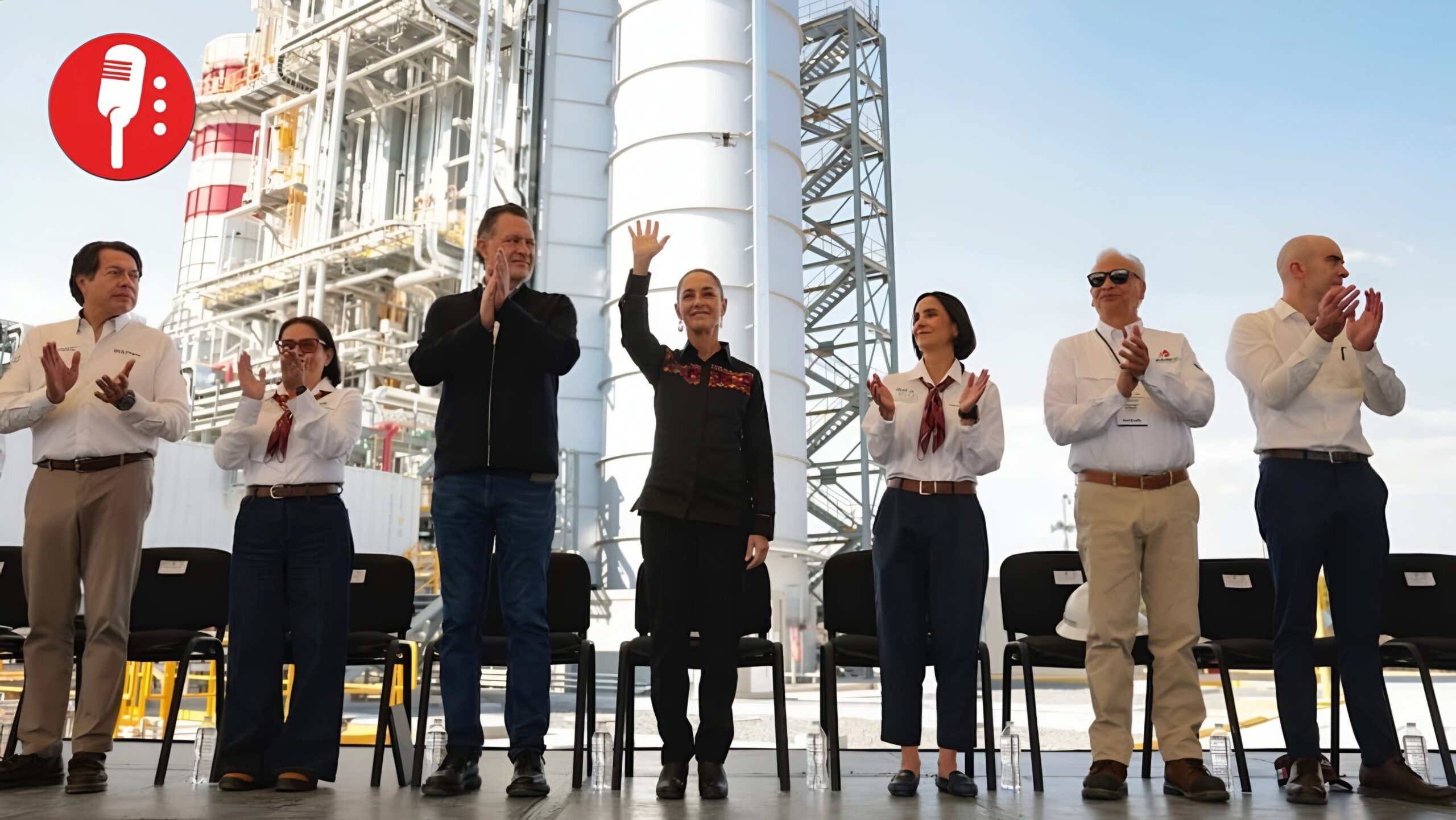 Claudia Sheinbaum inaugura planta eléctrica en Querétaro