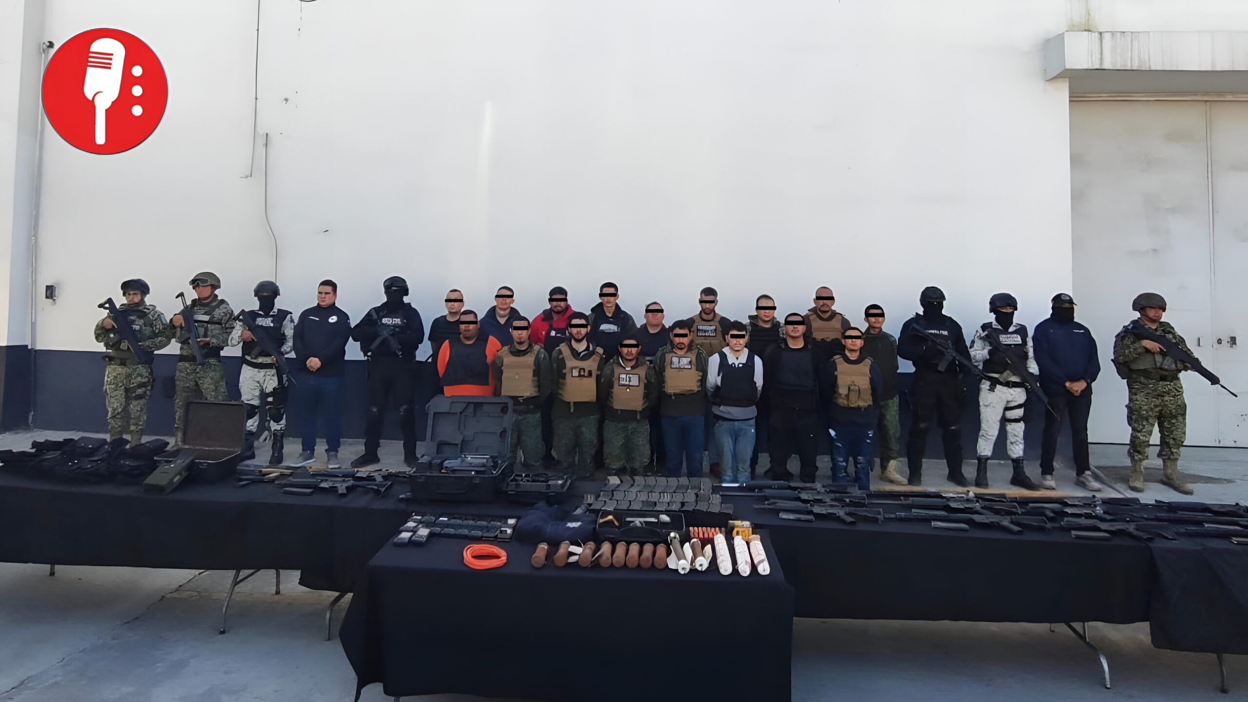 Cae grupo armado en Nuevo León con armamento y drones