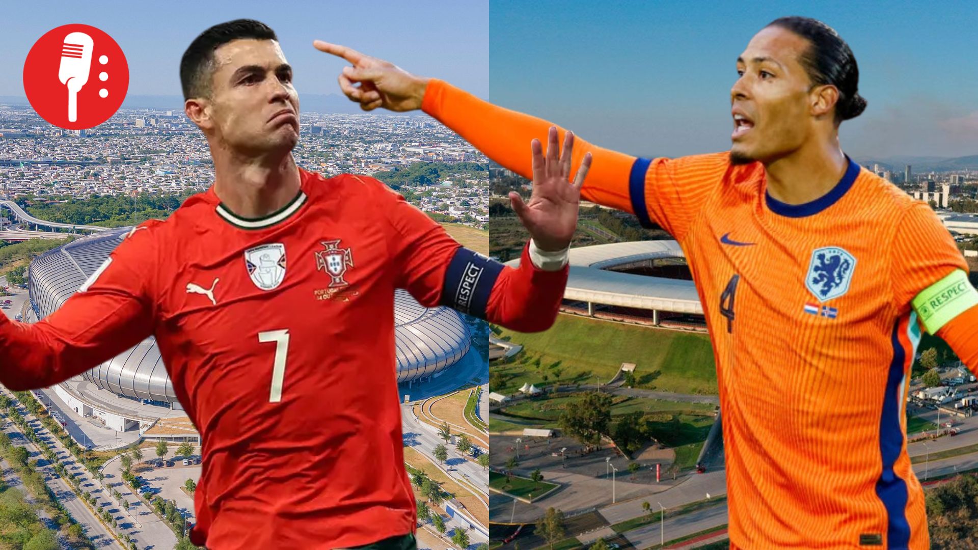 Las estrellas del Mundial 2026 en México: Cristiano Ronaldo en Guadalajara y Virgil van Dijk en Monterrey