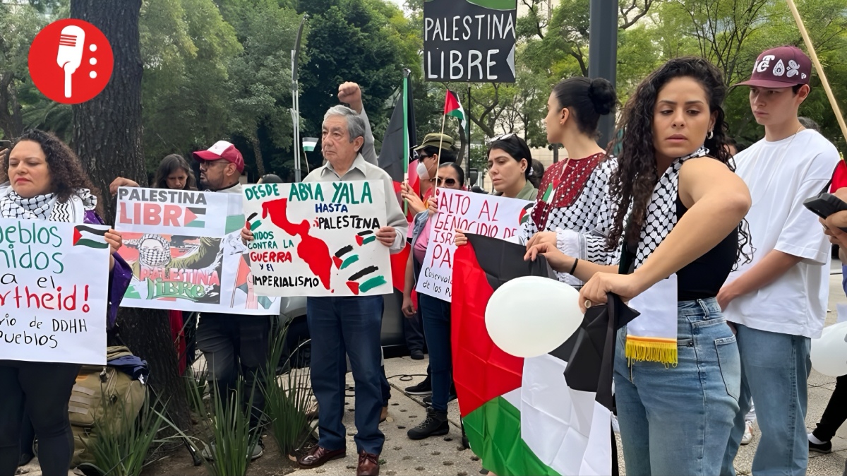 Activistas pro Palestina rechazan visita de rabino a México