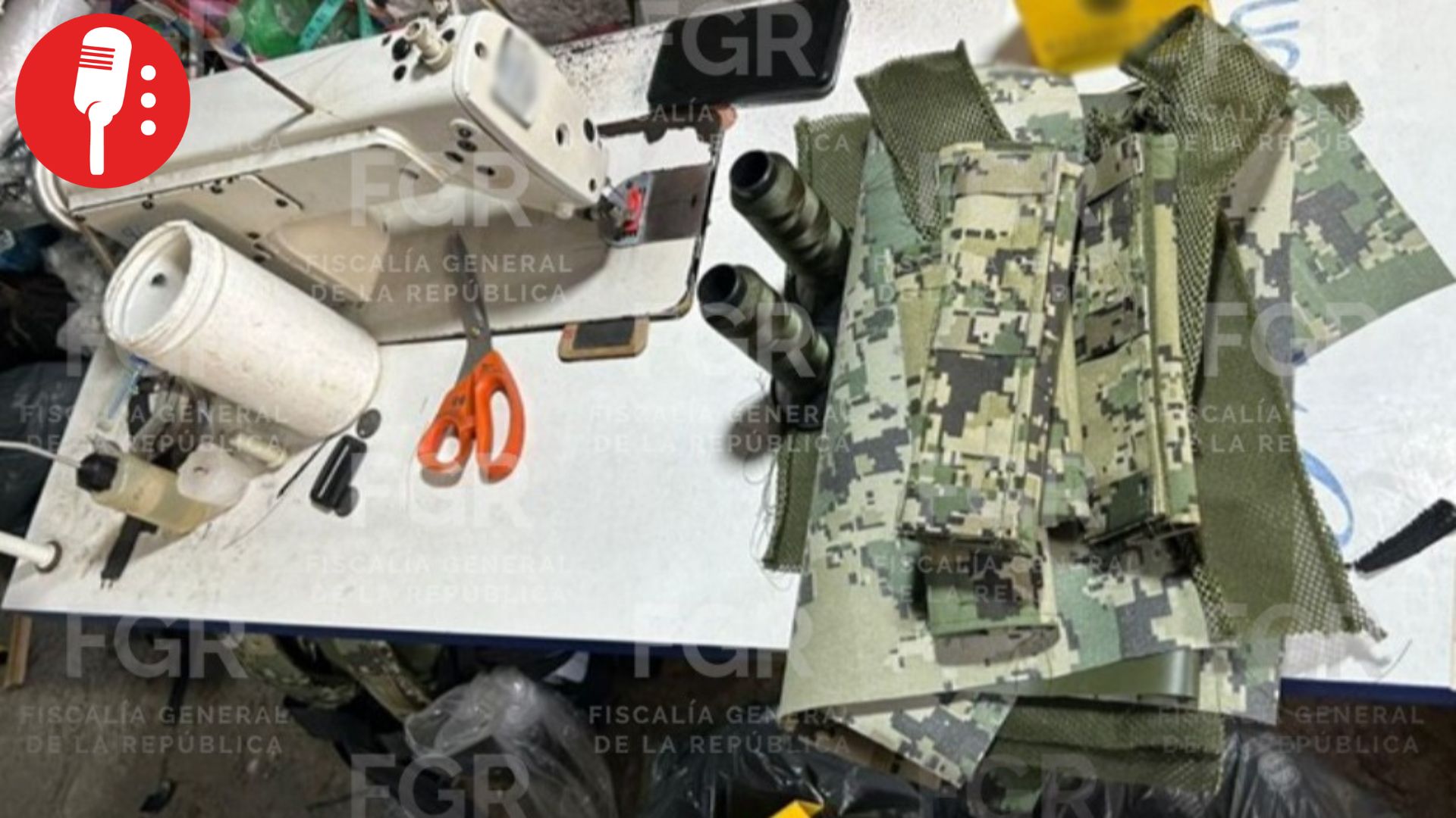 FGR desmantela taller de uniformes militares falsos