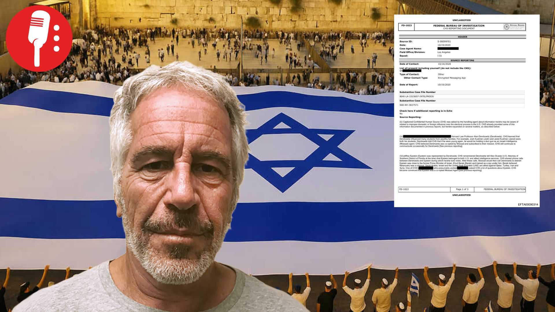 Documento del FBI vincula a Jeffrey Epstein como informante de Israel