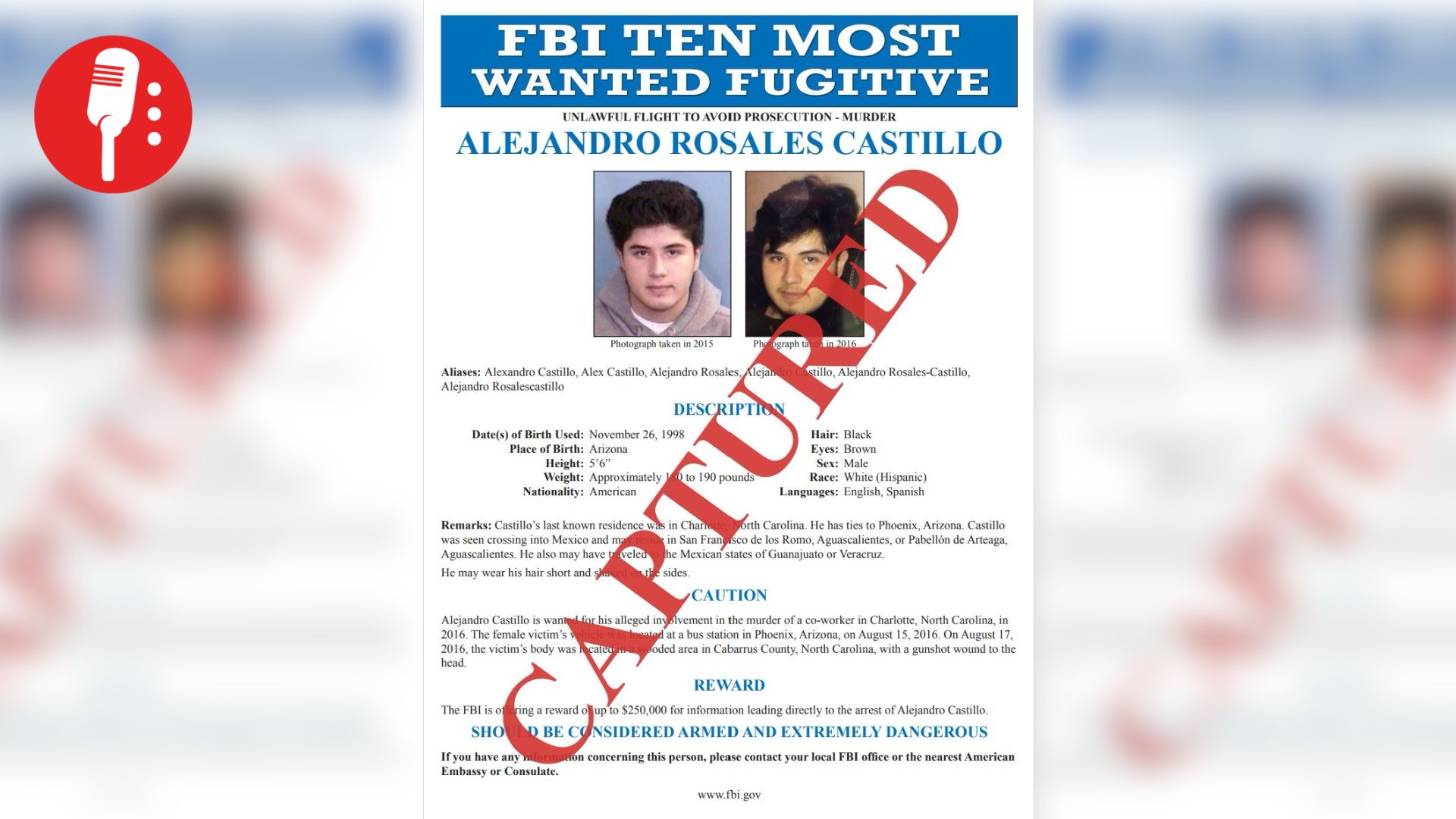 FBI y embajador de Estados Unidos reconocen a México por captura de prófugo prioritario