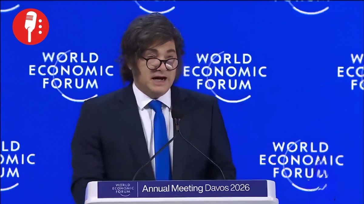 Milei critica el socialismo y se alinea con Trump en Davos