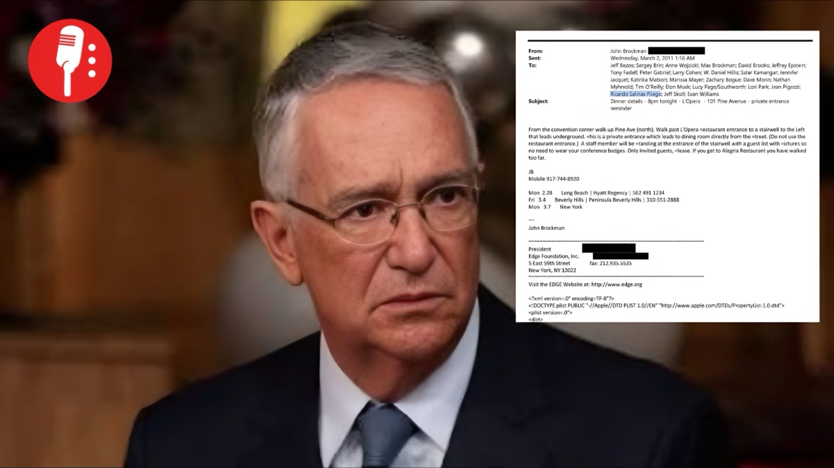 Salinas Pliego vinculado a documentos de Jeffrey Epstein