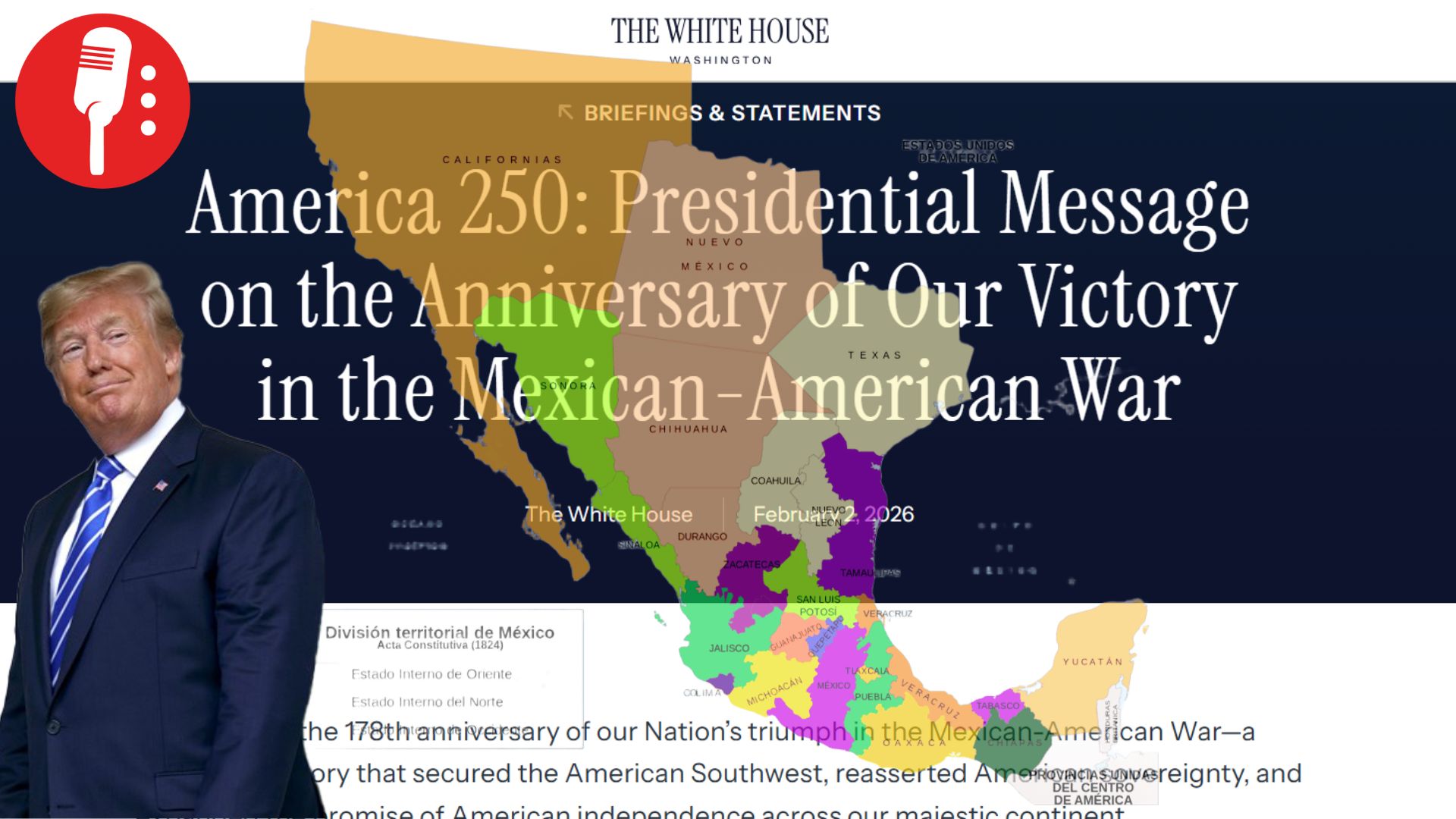 Estados Unidos celebra victoria sobre México y recuerda la doctrina Monroe