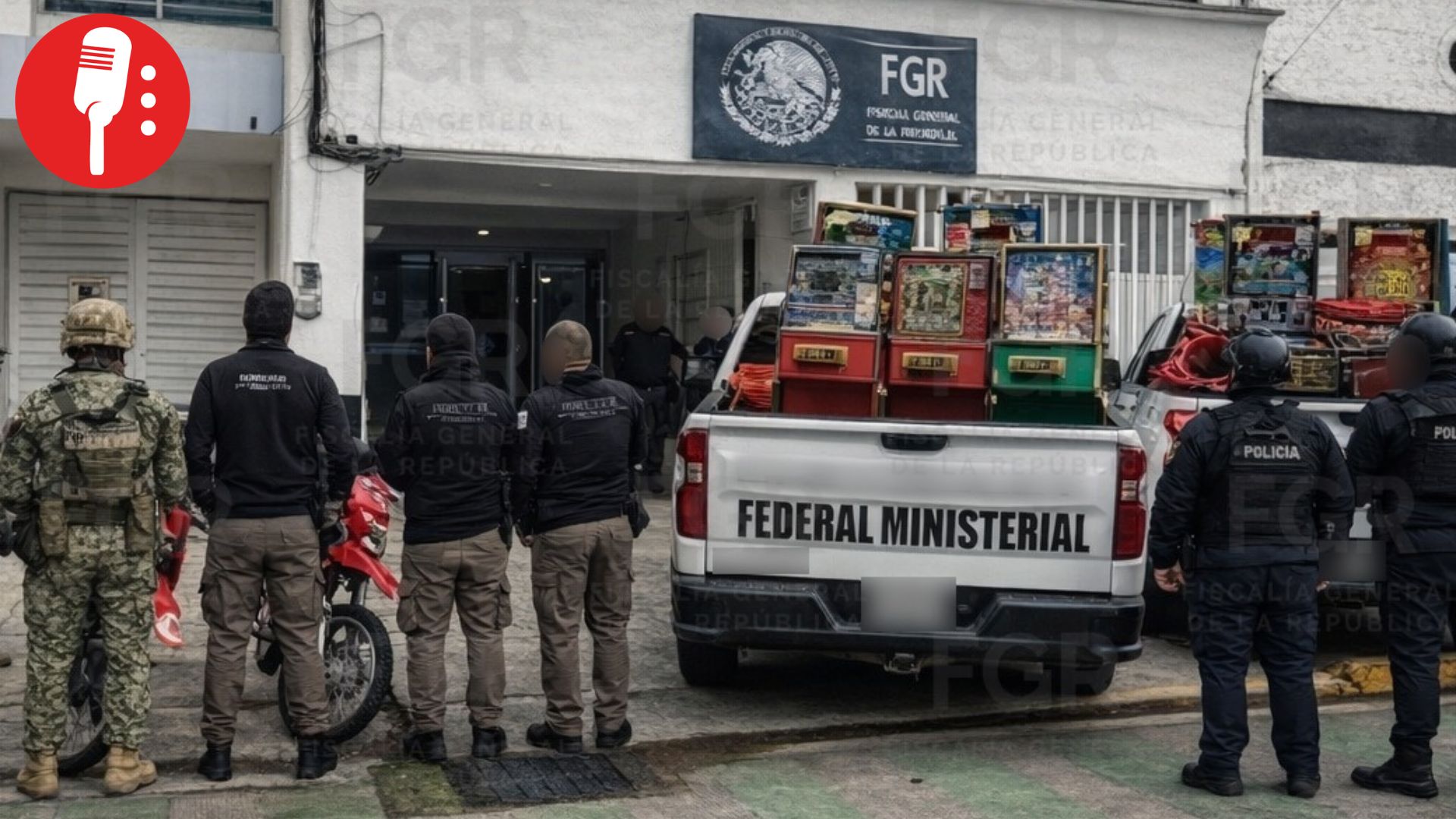 FGR asegura máquinas tragamonedas y un inmueble en Coatepec, Veracruz