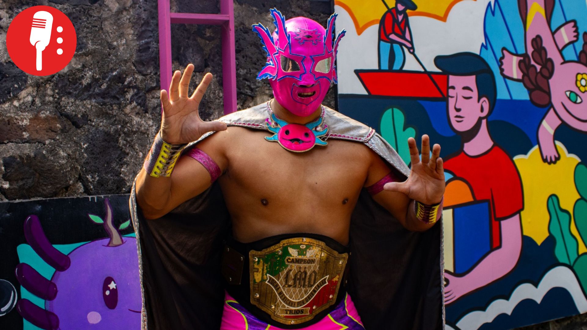 Ajolotl: el luchador de Xochimilco que representa al ajolote mexicano