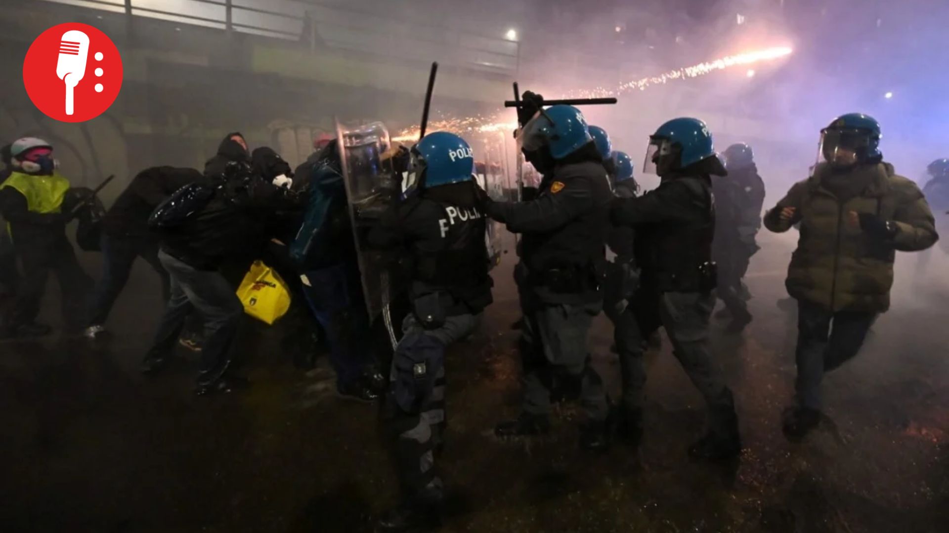 Milán estalla contra los Juegos Olímpicos de Invierno y protesta deriva en choques con la policía