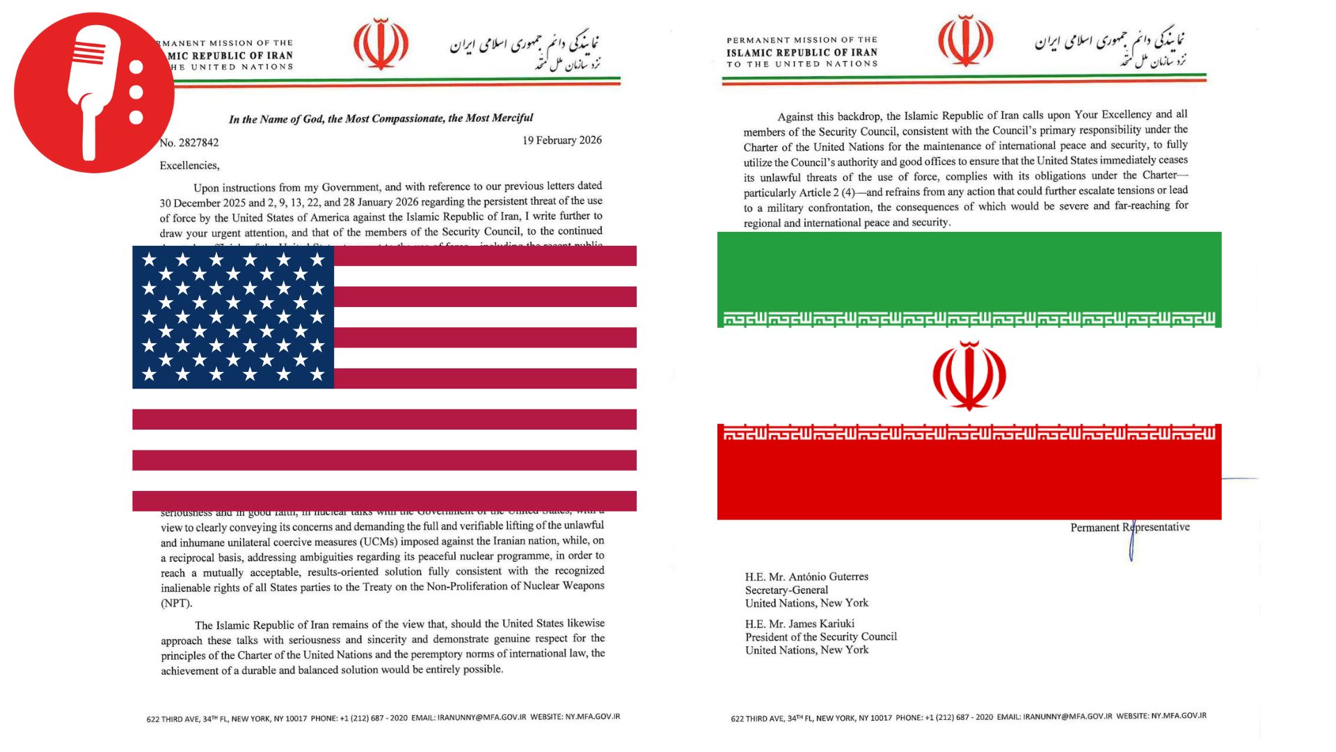 Irán advierte a ONU que responderá a cualquier agresión militar de EUA