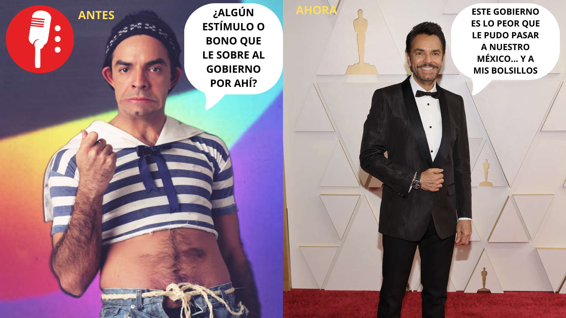 Eugenio Derbez: de beneficiarse del gobierno a criticar desde Hollywood